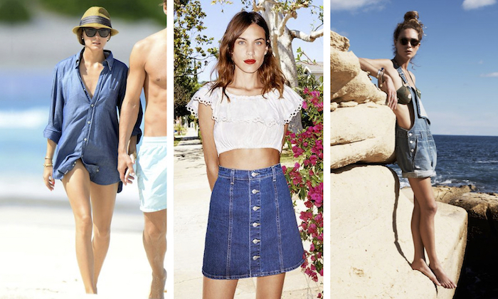 beach dressing denim