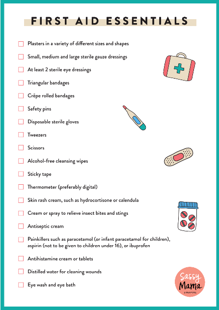 First Aid Kit Essentials for Families: Print This List