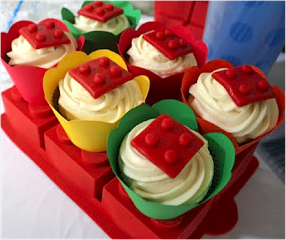 Lego Party Cupcakes