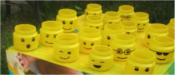 Lego Party Goodie Jars