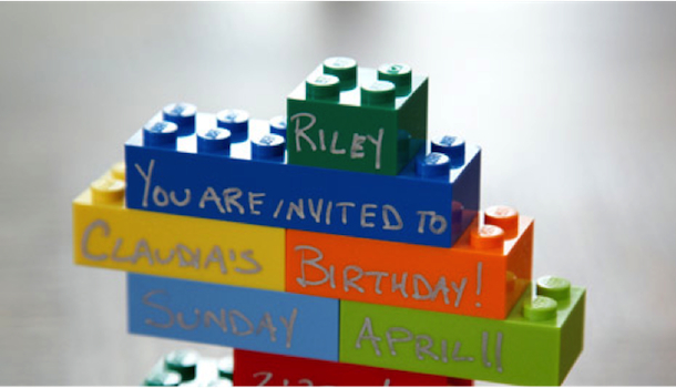 Lego Party Invite