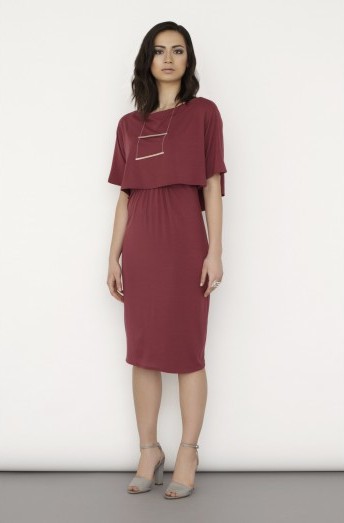 Keungzai AW14 Luxe 2-in-1 Layered Nursing Dress-400x523