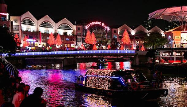 clarke quay xmas lights