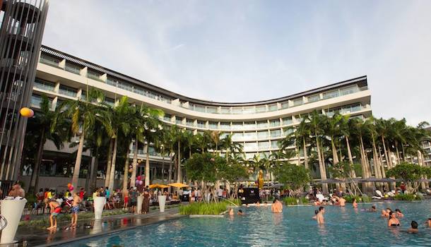 W Sentosa swimming pool