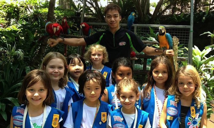girl scouts singapore bird camp