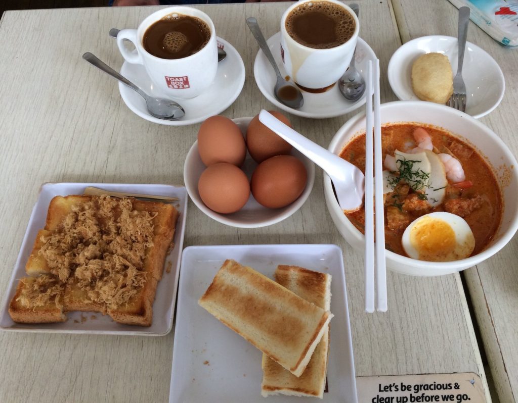 local breakfast kaya toast box