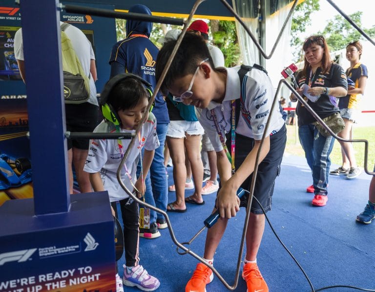 kids activities at the f1 singapore grand prix