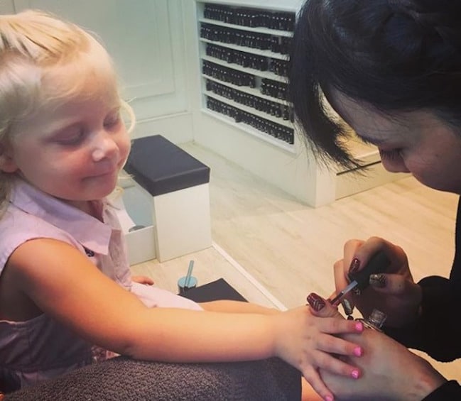 child mani pedi at the nailist in holland village