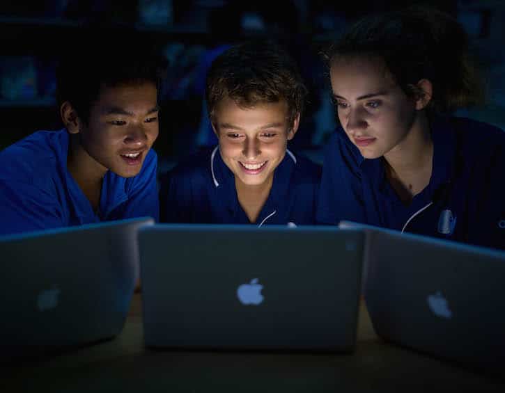 choosing an international school owis students laptop