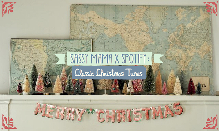 Sassy Mama x Spotify Christmas Songs Playlist Hero
