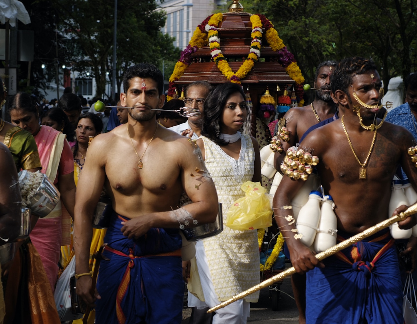 2024 thaipusam procession in singapore