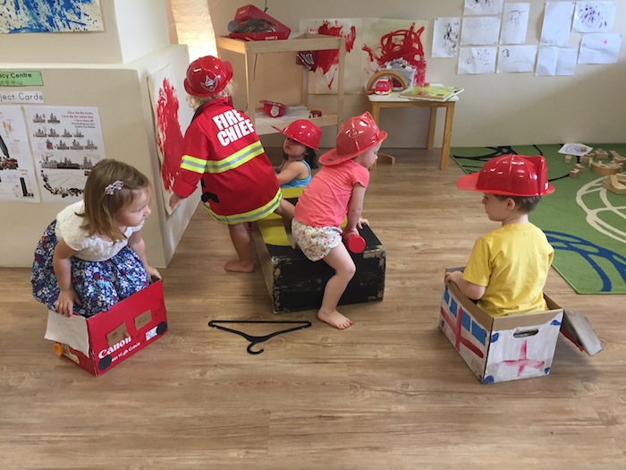 Between Two Trees SIngapore preschool kids playing dress-up