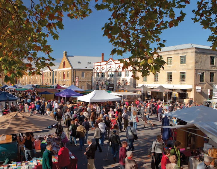 australia travel salamanca market hobart tasmania