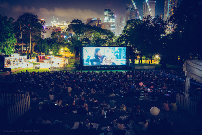 watching films at the fort at fort canning park singapore