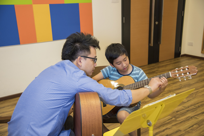 guitar lessons at aureus academy singapore music school
