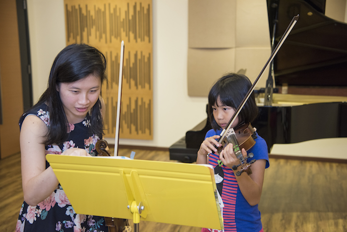 learning violin at aureus academy singapore music school