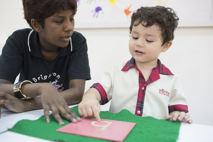 Language - sandpaper letters