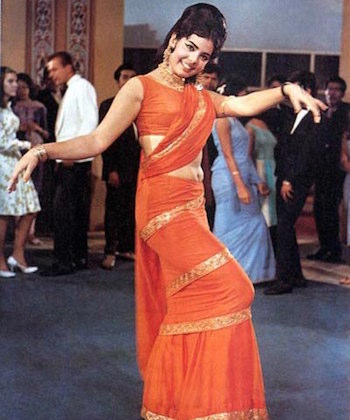 Saree drape 1960s