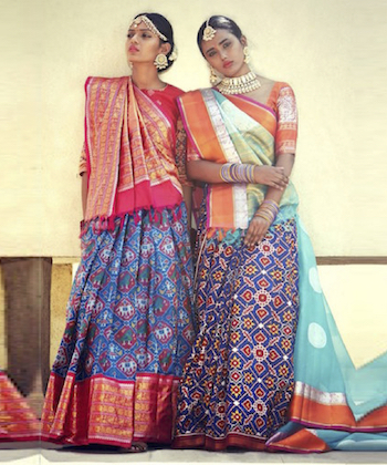 saree-drape-Gujarati-style