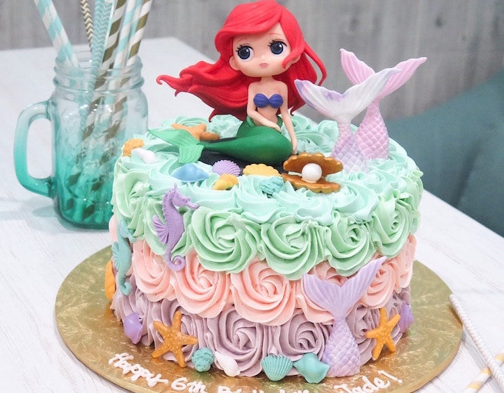 a little mermaid birthday cake singapore from the frosted chick unicorn cake