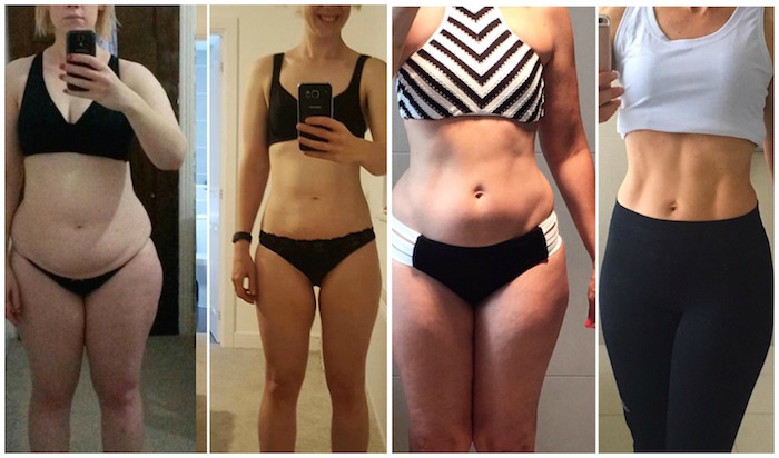 tranformation selfies from kayla itsines bbg