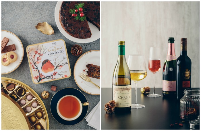 fresh food range and wine from marks and spencer for christmas