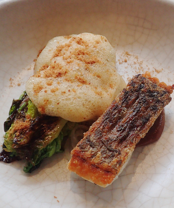 pan seared barramundi cheek by jowl