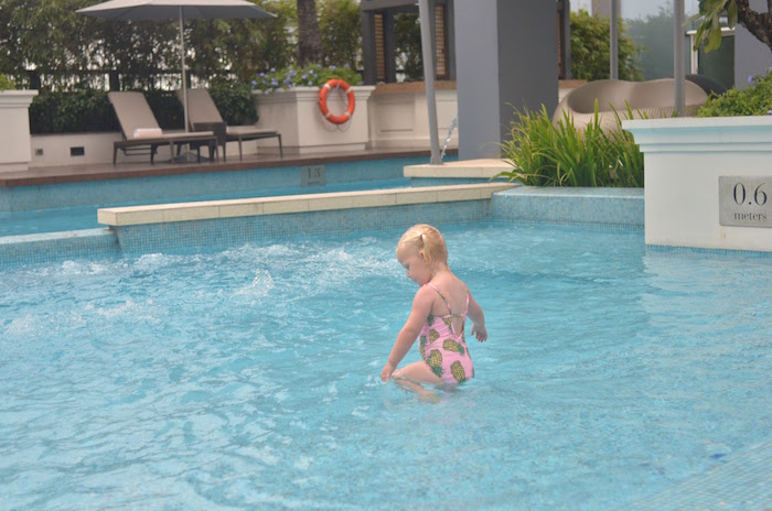 swimming pool at raffles makati manila