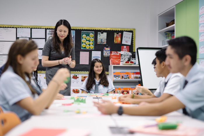 students at GEMS World Academy (Singapore) international school