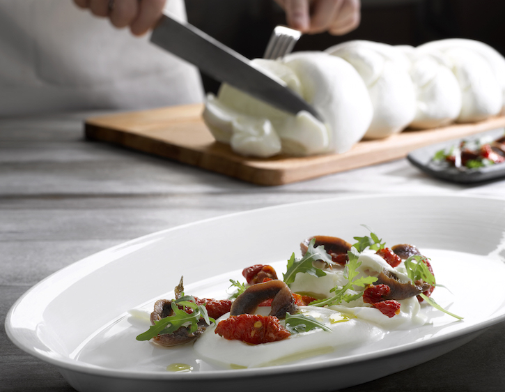 handmade buffalo mozzarella at dolce vita