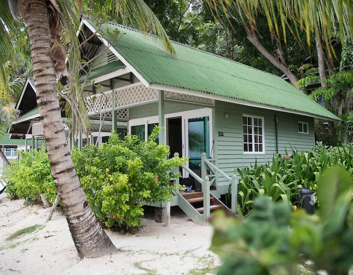 beachfront chalet at rawa island resort