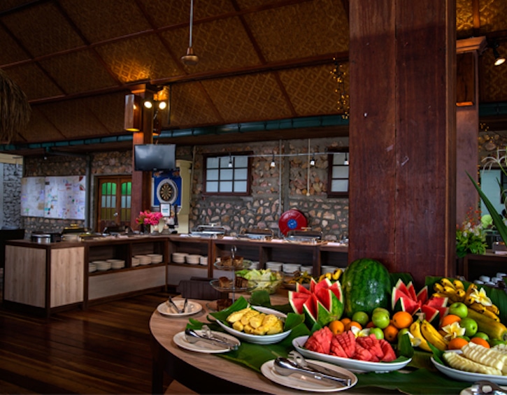 rawa island resort food buffet