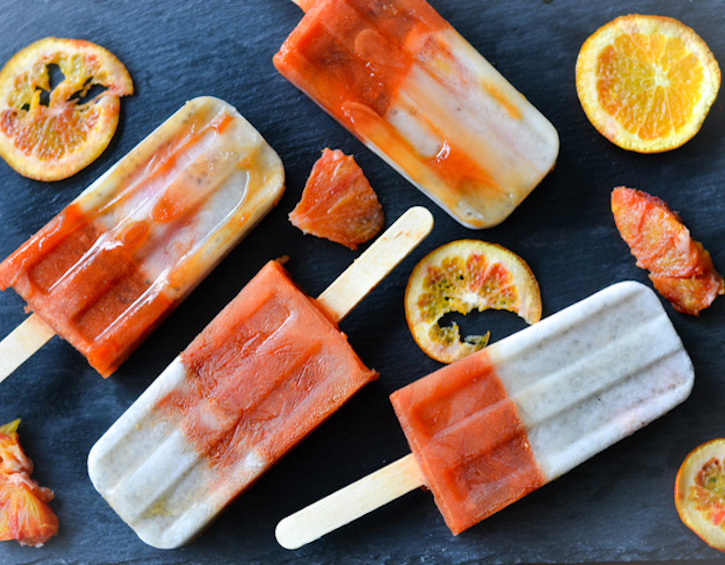 Healthy Orange Popsicles