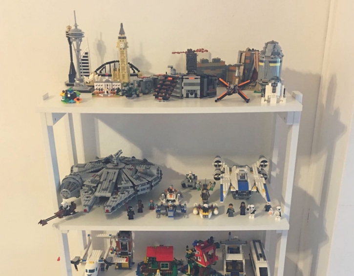 How to display your kid's Lego models at home