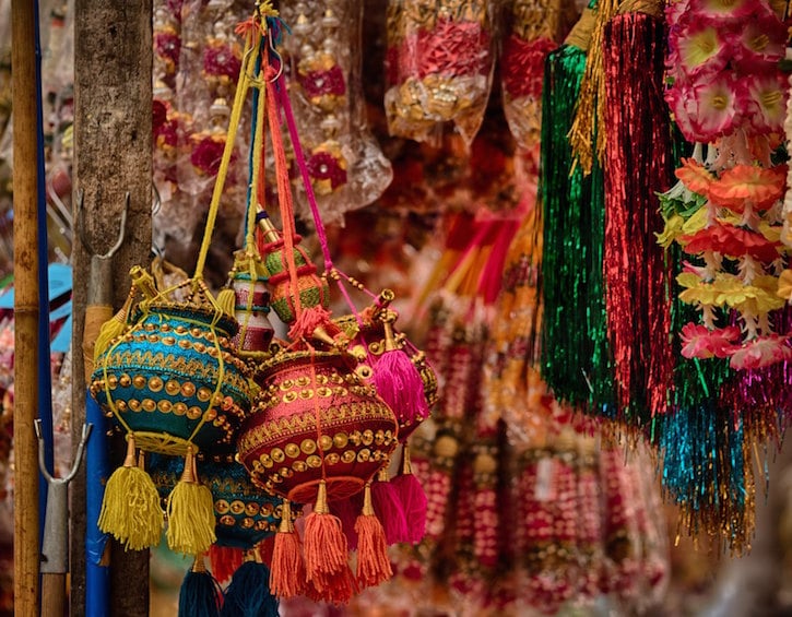 deepavali 2023 - decorations little india market