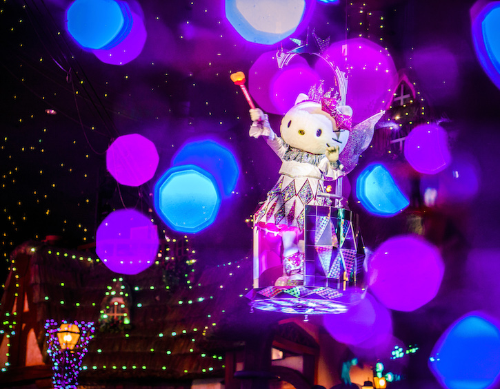 Hello Kitty sparkle parade at Sanrio puroland