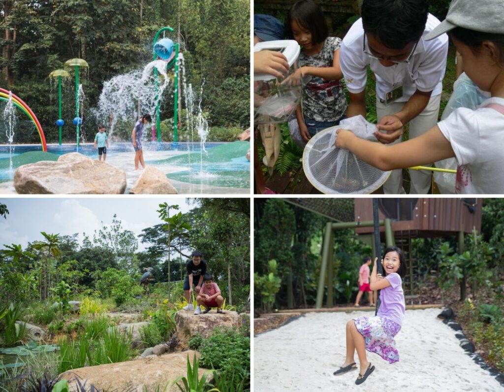 Jacob Ballas Children's Garden - water play - eco garden - flying fox
