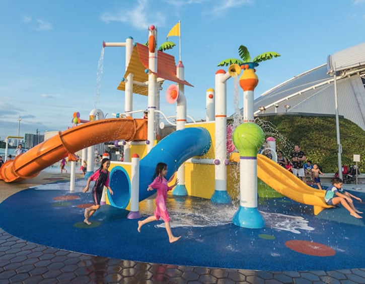 Free Water play playgrounds ahoy! Splash-N-Surf at Kallang Wave-Mall Playground