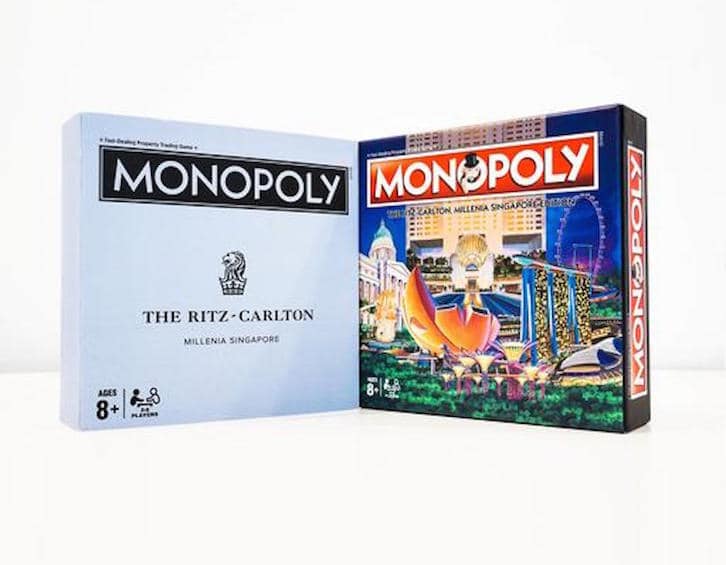 Singapore souvenir gift monopoly board game ritz carlton millenia