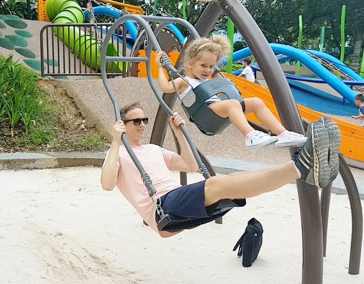 Admiralty Park, Singapore, Swings, special swings, no pushing, Children, playground