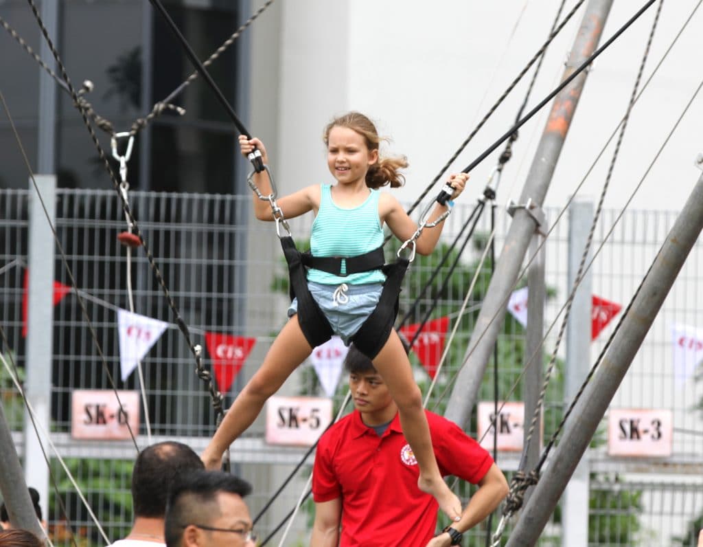 canadian international school steam fair bungee kids