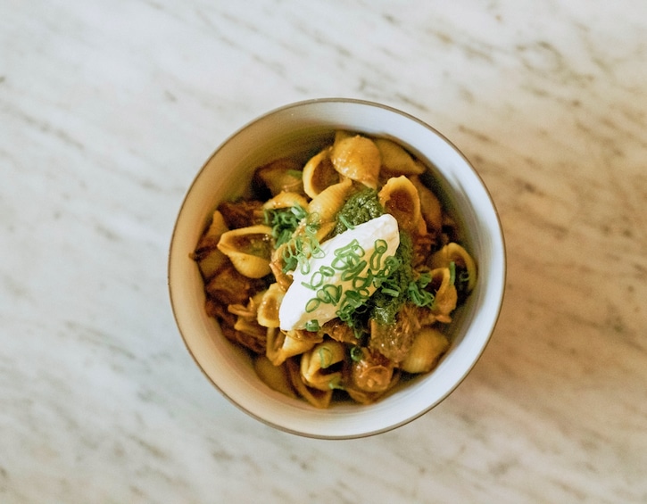 FIRECRACKER PULLED PORK PASTA