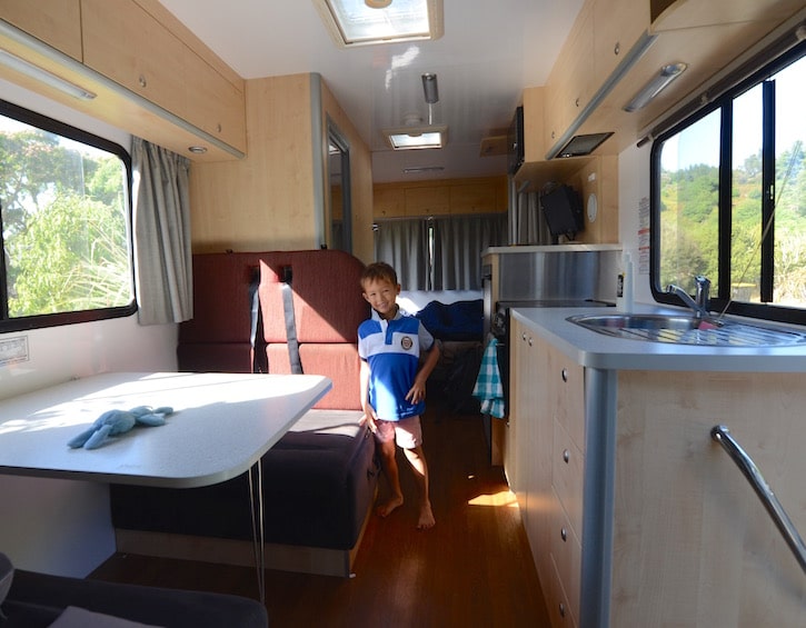 new zealand campervan safety interior