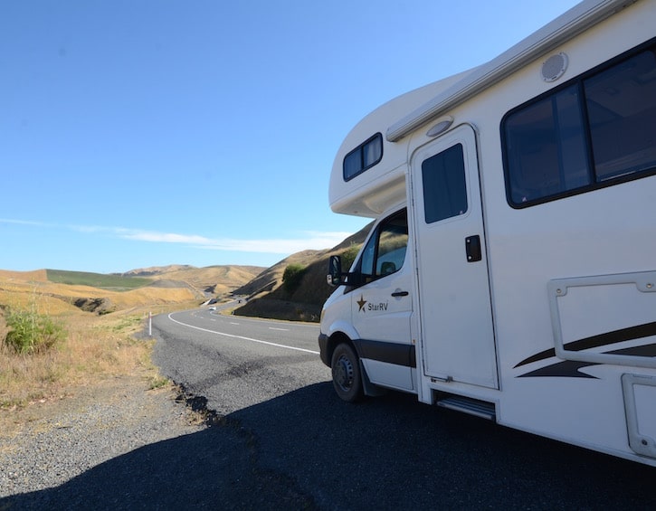 new zealand campervan travel open road