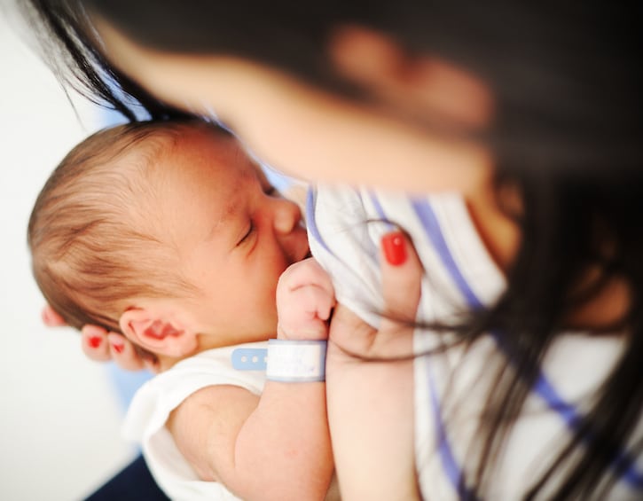 postnatal care breastfeeding big latch on