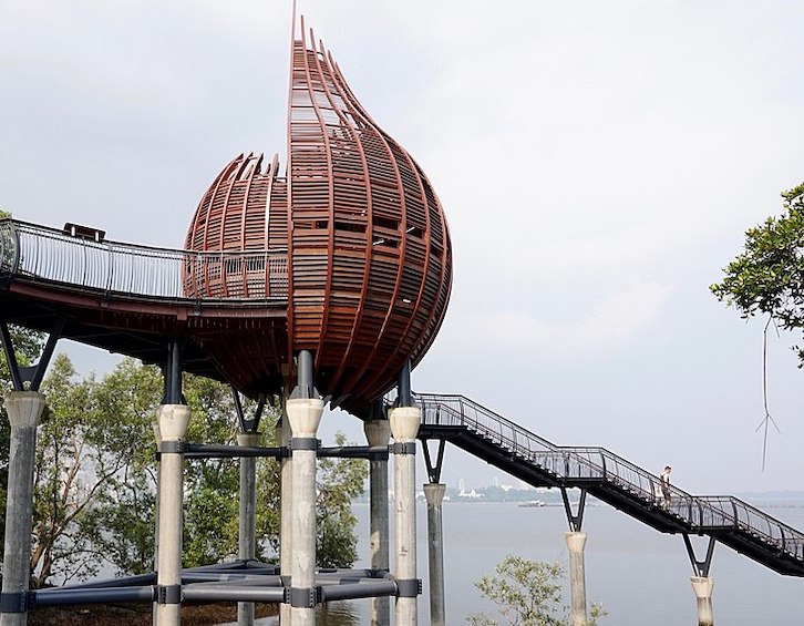 sungei buloh wetland reserve kingfisher observation pod