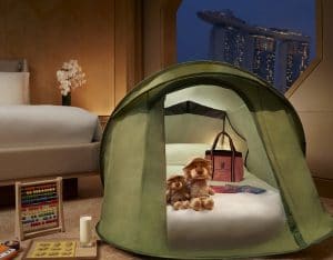 ritz carlton staycation glamping tent