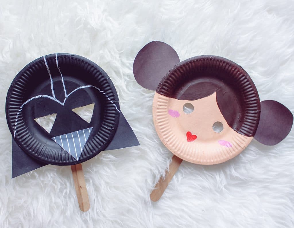 Star Wars Craft paper plate masks