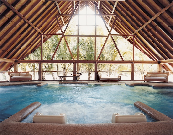 Fitness, daily yoga, massage and watersports plus this amazing hydrotherapy pool