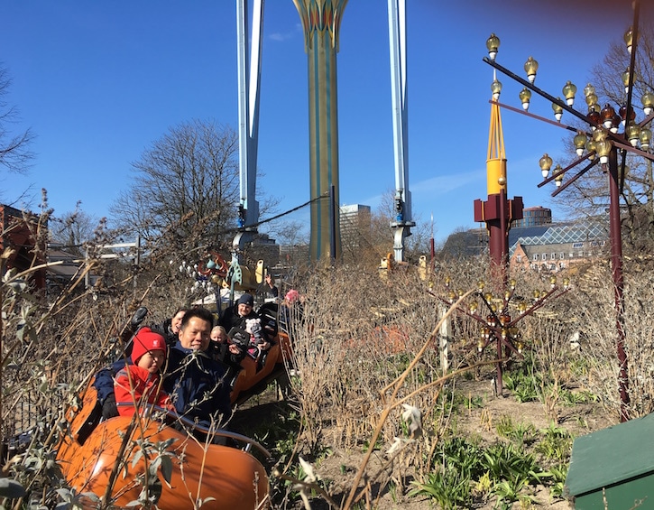 copenhagen tivoli mini rollercoaster family